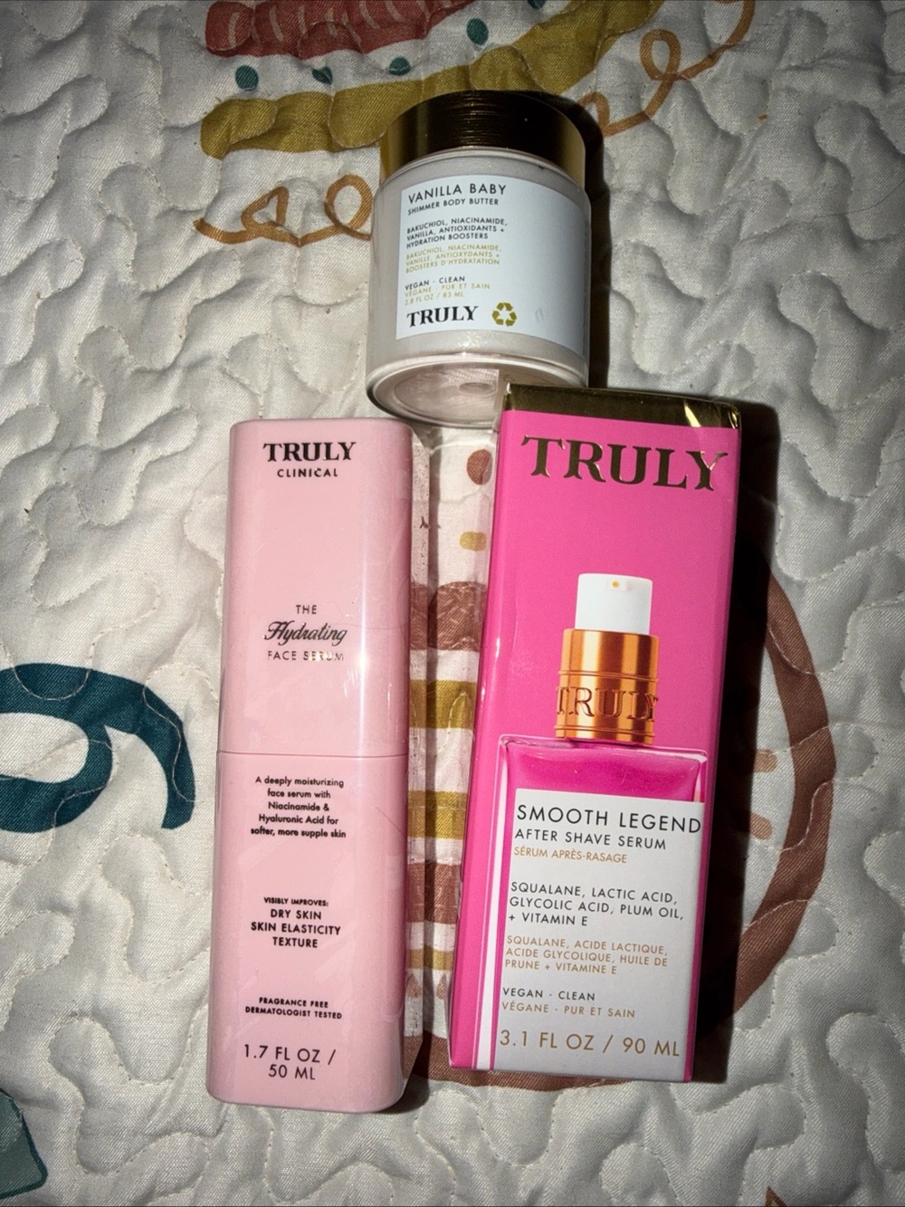 TRULY smooth legend after shave & face serum w/body butter bundle new